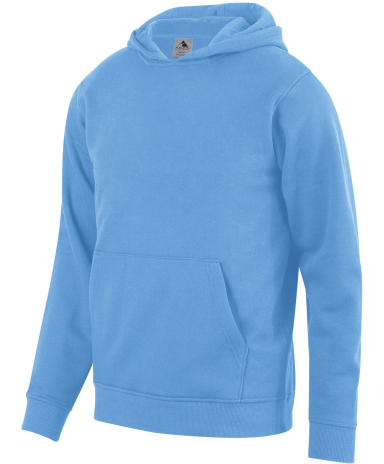 Augusta Sportswear 5415 Youth 60/40 Fleece Hoodie in Columbia blue front view