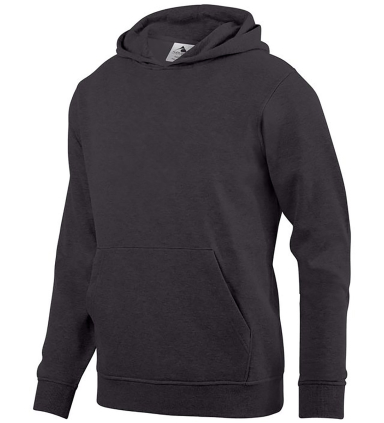 Augusta Sportswear 5415 Youth 60/40 Fleece Hoodie in Carbon heather front view