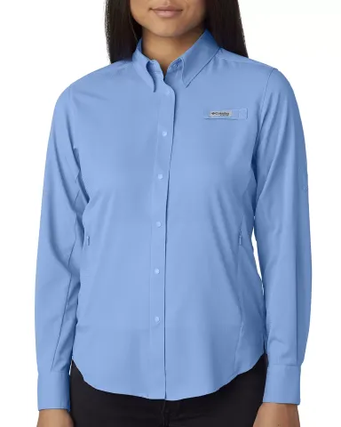 Columbia Sportswear 7278 Ladies' Tamiami™ II Lon WHITECAP BLUE front view