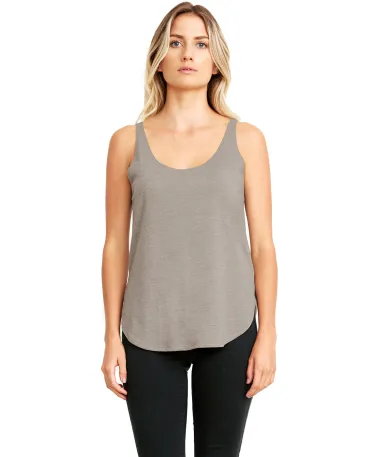 Next Level Apparel 5033 Women's Festival Tank in Ash front view