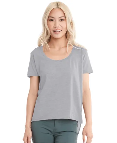 Next Level Apparel 5030 Women's Festival Droptail  in Silver front view