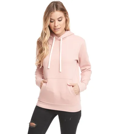 Next Level Apparel 9303 Unisex Pullover Hood in Desert pink front view