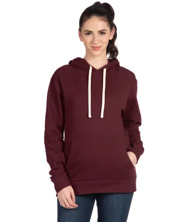 Next Level Apparel 9303 Unisex Pullover Hood in Oxblood front view