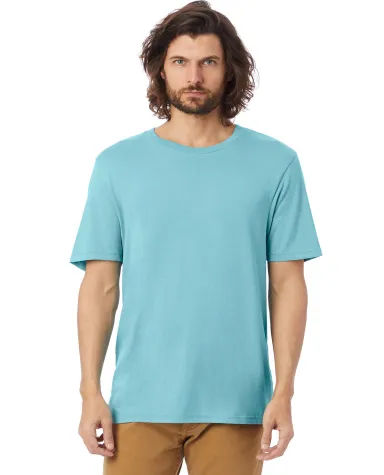Alternative Apparel 1010 The Outsider Tee in Aqua front view