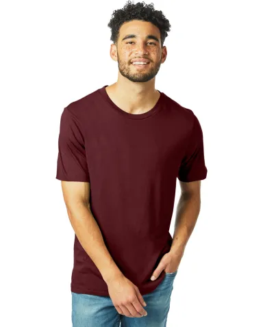 Alternative Apparel 1010 The Outsider Tee in Currant front view