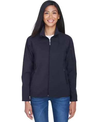 North End 78034 Ladies' Three-Layer Fleece Bonded  MIDNIGHT NAVY front view