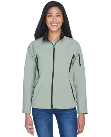 North End 78034 Ladies' Three-Layer Fleece Bonded  CELADON front view