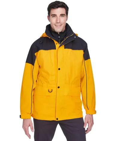 North End 88006 Adult 3-in-1 Two-Tone Parka SUN RAY front view