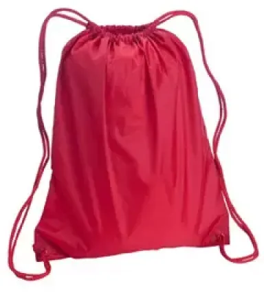 8882 Liberty Bags® Large Drawstring Backpack RED front view