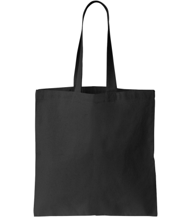 8860 Liberty Bags® Nicole Cotton Canvas Tote BLACK front view