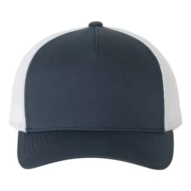 Yupoong-Flex Fit 6506 Retro Snapback Trucker Cap NAVY/ WHITE front view