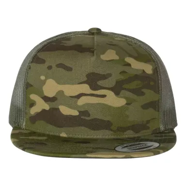 Yupoong-Flex Fit 6006 Five-Panel Classic Trucker C TROPIC/ GREEN front view