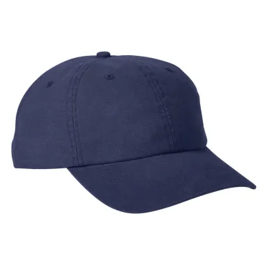 Big Accessories BA610 Heavy Washed Canvas Cap in Navy front view