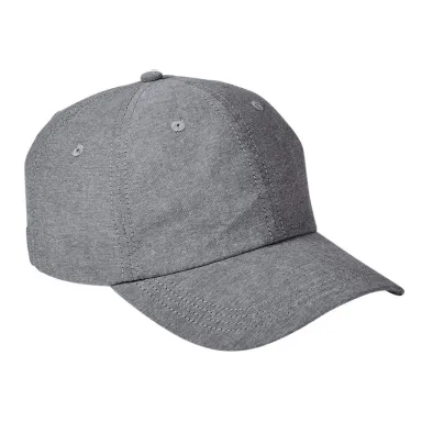 Big Accessories BA614 Summer Prep Cap in Black chambray front view