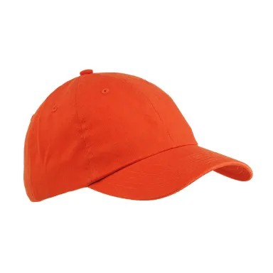 Big Accessories BX001 6-Panel Unstructured Dad Hat in Tangerine front view