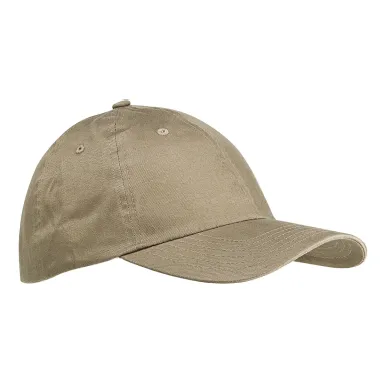 Big Accessories BX001 6-Panel Unstructured Dad Hat in Khaki front view
