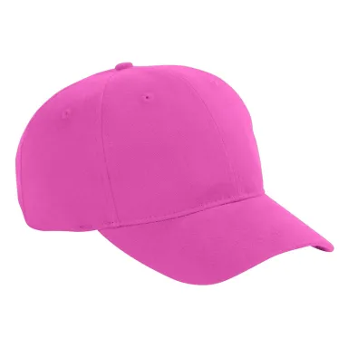 BX002 Big Accessories 6-Panel Brushed Twill Struct in Raspberry front view