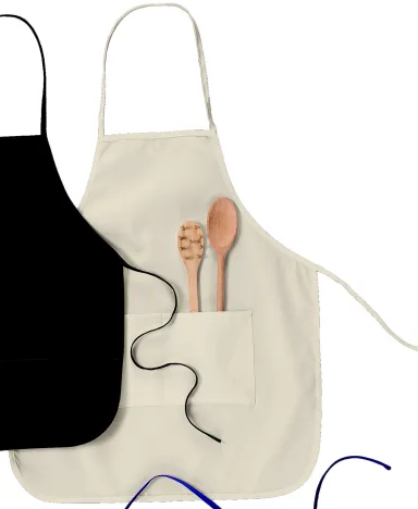 APR52 Big Accessories Two-Pocket 28" Apron in Natural front view