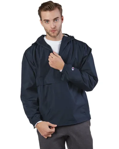 Champion Clothing CO200 Packable Jacket in Navy front view