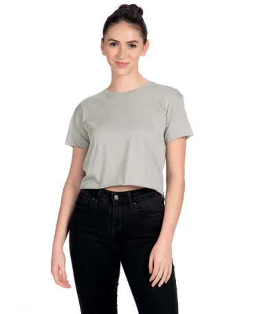 Next Level Apparel 5080 Festival Women's Cali Crop in Heather gray front view