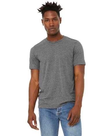 Bella + Canvas 3301 Unisex Sueded Tee in Deep heather front view