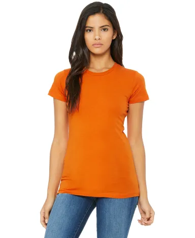 BELLA 6004 Womens Favorite T-Shirt in Orange front view