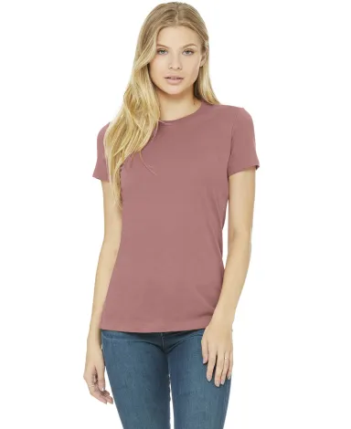 BELLA 6004 Womens Favorite T-Shirt in Mauve front view