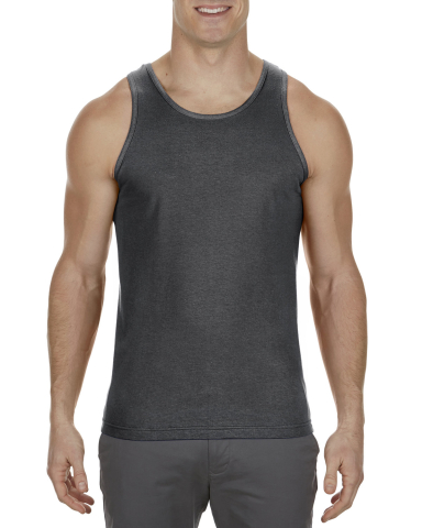 Alstyle 1307 Classic Tank Top in Charcoal heather front view