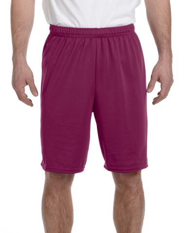 1420 Training Short in Maroon front view