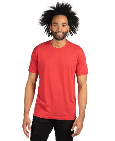 Next Level 6010 Men's Tri-Blend Crew in Vintage red front view