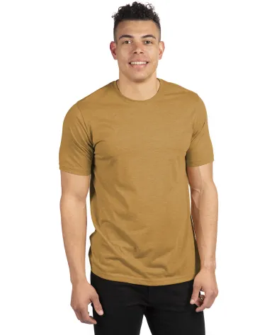 Next Level 6200 Men's Poly/Cotton Tee in Antique gold front view