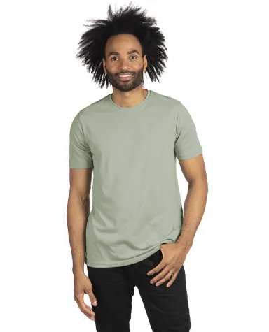 Next Level 6200 Men's Poly/Cotton Tee in Stonewash green front view