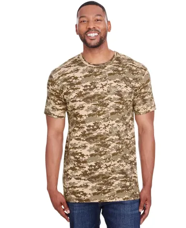 Code V 3907 Adult Camo Tee SAND DIGITAL front view