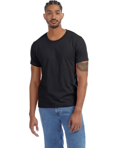 Alternative Apparel 1070 Unisex Go-To T-Shirt in Black front view