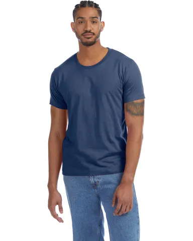 Alternative Apparel 1070 Unisex Go-To T-Shirt in Light navy front view