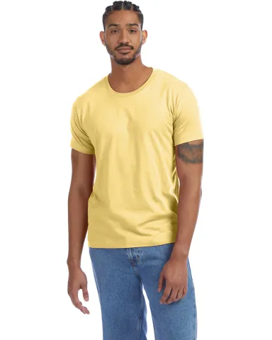 Alternative Apparel 1070 Unisex Go-To T-Shirt in Sunset gold front view