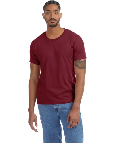 Alternative Apparel 1070 Unisex Go-To T-Shirt in Currant front view
