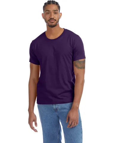 Alternative Apparel 1070 Unisex Go-To T-Shirt in Deep violet front view
