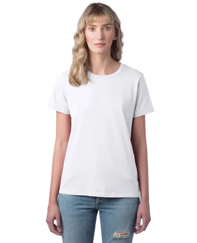 Alternative Apparel 1172 Ladies' Her Go-To T-Shirt in White front view
