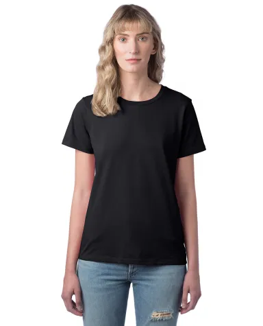 Alternative Apparel 1172 Ladies' Her Go-To T-Shirt in Black front view