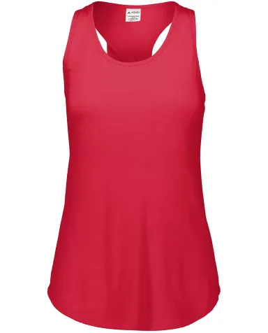 Augusta Sportswear 3079 Girls Lux Tri-Blend Tank RED HEATHER front view