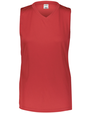 Augusta Sportswear 4794 Ladies' Sleeveless Wicking in Red front view