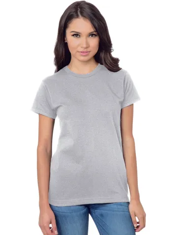 Bayside Apparel 3075 Ladies' Union-Made 6.1 oz., C in Dark ash front view