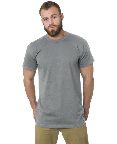 Bayside Apparel 5200 Tall 6.1 oz., Short Sleeve T- in Dark ash front view