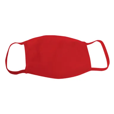 Bayside Apparel 1941 Youth Face Mask in Red front view