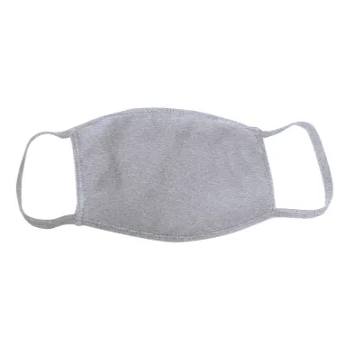 Bayside Apparel 9100 Adult Cotton Face Mask in Dark ash front view