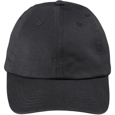 Big Accessories BX880SB Unstructured 6-Panel Cap in Black front view