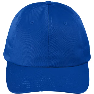 Big Accessories BX880SB Unstructured 6-Panel Cap in True royal front view