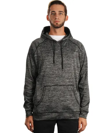 Burnside Clothing 8670 Men's Go Anywhere Performan in Heather charcoal front view