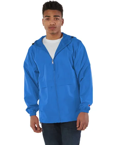 Champion Clothing CO125 Adult Full-Zip Anorak Jack in Royal front view